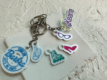 Load image into Gallery viewer, Custom White Party Keychain
