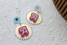 Load image into Gallery viewer, Malibu Letter Statement Earrings
