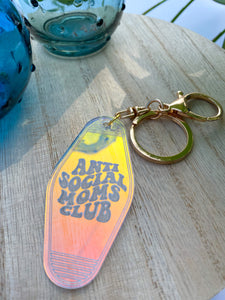 Anti Social Moms Club Keychain